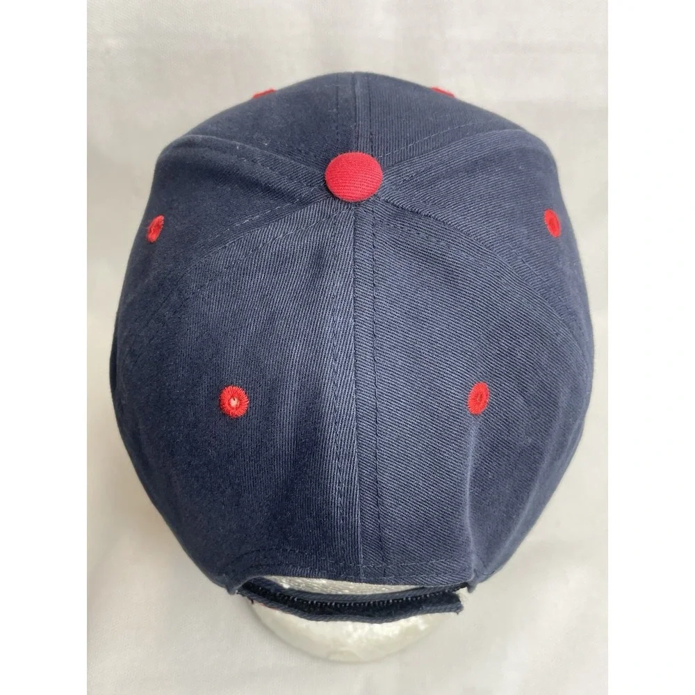 VTG Atlanta Braves Youth Cap Twins Enterprise Blue Red Adjustable Strapback Hat